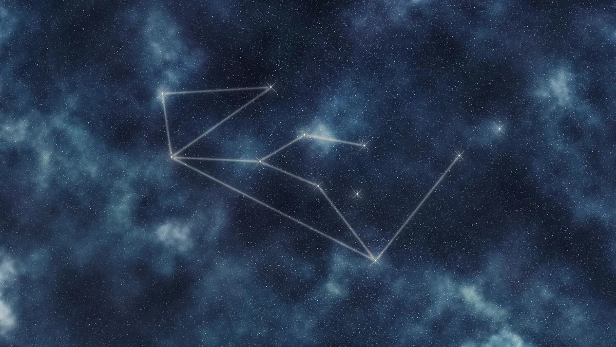 night sky constellations finance symbolism illustration